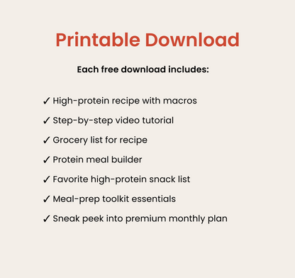 Mini Meal Prep Moment - Volume 1 Week 1