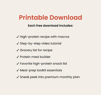 Mini Meal Prep Moment - Volume 1 Week 4