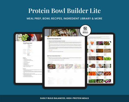 Protein Bowl Builder Lite Version